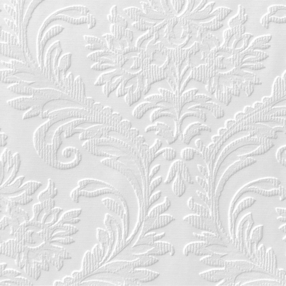 Luxury Damask Paintable Wallpaper Embossed Blown Vinyl Anaglypta RD80027 - Picture 4 of 5